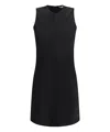 Ami Alexandre Mattiussi Black Straight Minidress In Black