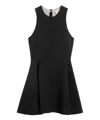 Ami Alexandre Mattiussi Sleeveless Virgin-wool Minidress In Black