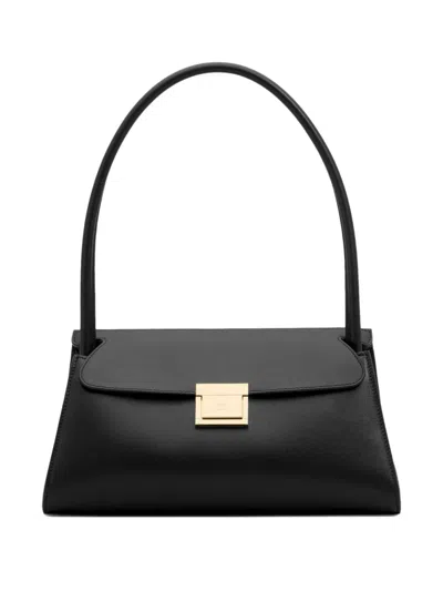 Ami Alexandre Mattiussi Mini Mimi Logo-detail Tote Bag In Black