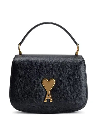 Ami Alexandre Mattiussi Mini Paris Paris Shoulder Bag In Black