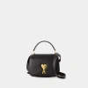 Ami Alexandre Mattiussi Mini Paris Schultertasche - Ami Paris - Leder - Schwarz In Black