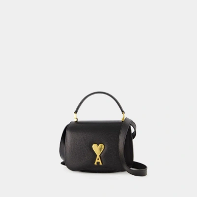 Ami Alexandre Mattiussi Mini Paris Schultertasche - Ami Paris - Leder - Schwarz In Black