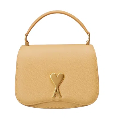 Ami Alexandre Mattiussi Ami De Coeur Crossbody Bag In Neutrals