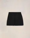 Ami Alexandre Mattiussi Mini Skirt With Panels Black In Black