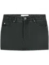 Ami Alexandre Mattiussi Logo-patch Cotton Skirt In Black
