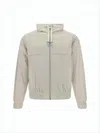 Ami Alexandre Mattiussi Minimalistic High Collar Casual Jacket With Full Zipper Closure In Neutral
