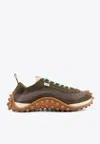Ami Alexandre Mattiussi Mirage Low-top Mesh Sneakers In Brown
