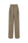 Ami Alexandre Mattiussi Ami Woman Dove Grey Wool Pant In 281