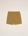 Ami Alexandre Mattiussi Mustard Beach Short Yellow In Havana