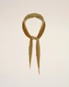 Ami Alexandre Mattiussi Mustard Pleated Diamond Shaped Scarf Yellow In Havana