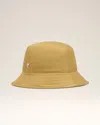 Ami Alexandre Mattiussi Mustard Twill Ami De Coeur Stud Bucket Hat Yellow In Havana