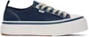 Ami Alexandre Mattiussi Low Top Ami 1980 Snk Sneakers - Ami Paris - Nautic Blue - Canva In 491 Nautic Blue