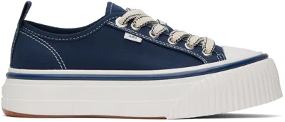 Ami Alexandre Mattiussi Low Top Ami 1980 Snk Sneakers - Ami Paris - Nautic Blue - Canva