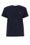 Ami Alexandre Mattiussi Ami Paris Ami De Coeur Night Blue T Shirt In Blue