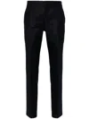Ami Alexandre Mattiussi Tailored Virgin Wool Slim-fit Trousers In Navy Blue