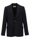 Ami Alexandre Mattiussi Ami Paris Single-breasted Wool Blazer In Navy Blue