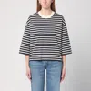 Ami Alexandre Mattiussi Ami Paris Striped T-shirt In Blue