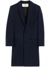 Ami Alexandre Mattiussi Single Breasted Wool Coat