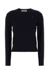 Ami Alexandre Mattiussi Midnight Blue Wool Sweater In Blue
