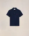 Ami Alexandre Mattiussi Ami De Coeur Short-sleeved Polo T-shirt In Blue