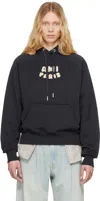 Ami Alexandre Mattiussi Navy Cotton Hoodie With Ami Paris Patch Blue In Navy Blue/4011