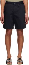 Ami Alexandre Mattiussi Ami Paris Swim Short Clothing In 4011 Navy Blue
