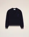 Ami Alexandre Mattiussi Ami Paris Sweaters In Navy Blue