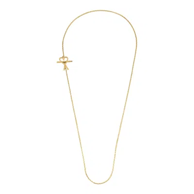 Ami Alexandre Mattiussi Necklace Chain Friend Of Heart In Gold