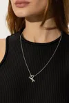 Ami Alexandre Mattiussi Necklace With Logo In Silver