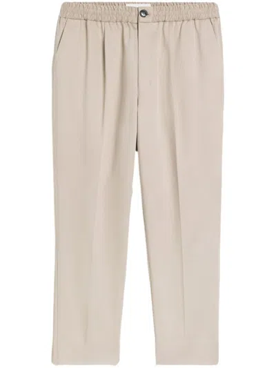 Ami Alexandre Mattiussi Tapered-hose Mit Bundfalten In Neutrals