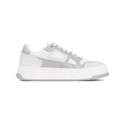 Ami Alexandre Mattiussi New Arcade White Grey Leather Sneakers