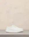 AMI ALEXANDRE MATTIUSSI NEW LACE UP ARCADE SNEAKERS WHITE