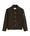 Ami Alexandre Mattiussi New Wool Button-down Coat Shirt In Black