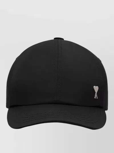 Ami Alexandre Mattiussi Nylon Baseball Cap In Black