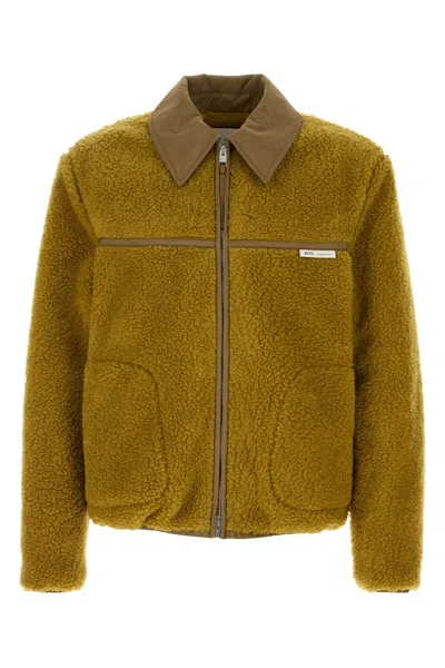 AMI ALEXANDRE MATTIUSSI OCHRE TEDDY JACKET