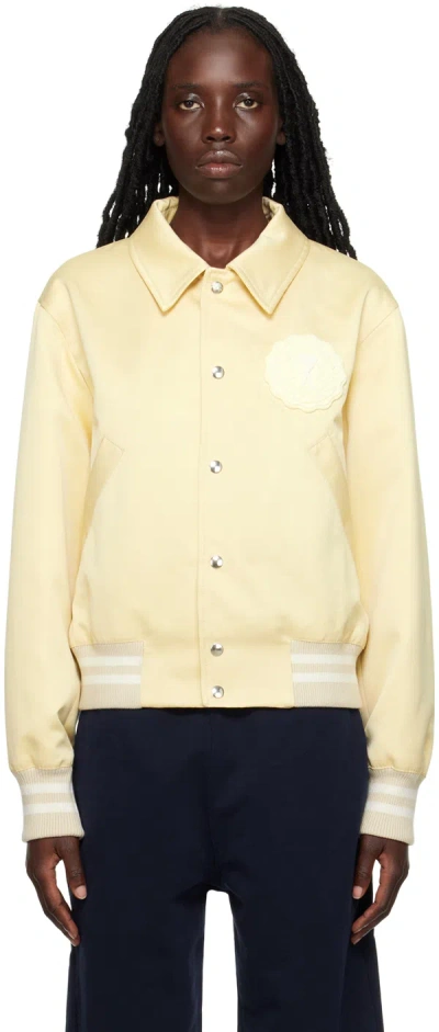 Ami Alexandre Mattiussi Off-white Ami De Cœur Bomber Jacket In 709 Vanille