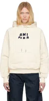 Ami Alexandre Mattiussi Ami Paris Sweatshirt In White Cream