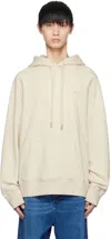 Ami Alexandre Mattiussi Fade Out Logo Hoodie In Ivory/185