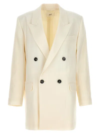 AMI ALEXANDRE MATTIUSSI OFF WHITE SINGLE BREASTED BLAZER