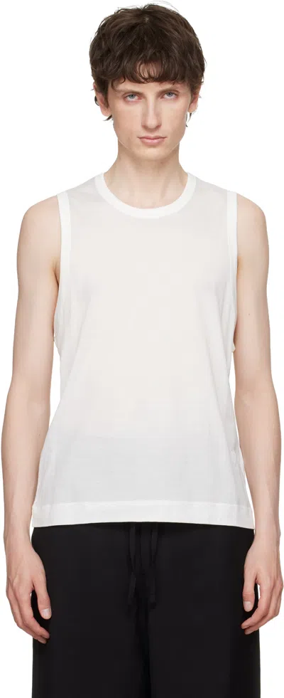 Ami Alexandre Mattiussi Off-white 'ami De Coeur' Classic Fit Tank Top