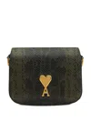 Ami Alexandre Mattiussi Olive Logo Crossbody Bag In Multi