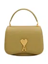 Ami Alexandre Mattiussi Ami Paris Ami De Coeur Logo Plaque Shoulder Bag In Olive