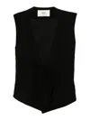 Ami Alexandre Mattiussi Ami Paris Wool Sleeveless Jacket In Black