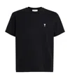 Ami Alexandre Mattiussi Ami Paris Men Ami De Coeur T-shirt In Organic Cotton Jersey In Black