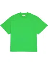 Ami Alexandre Mattiussi Organic-cotton Drop-shoulder T-shirt In Green