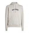 Ami Alexandre Mattiussi Ami Paris Logo Cotton Hoodie In Grey