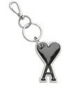 Ami Alexandre Mattiussi Ami De Coeur Zamak Keyring In Black