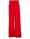 Ami Alexandre Mattiussi Fluid Wool Canvas Cargo Pants In Red