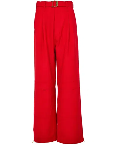 Ami Alexandre Mattiussi Cargo Pants In Red