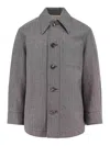 Ami Alexandre Mattiussi Overshirt Made From Wool Blend Fabric In Gray